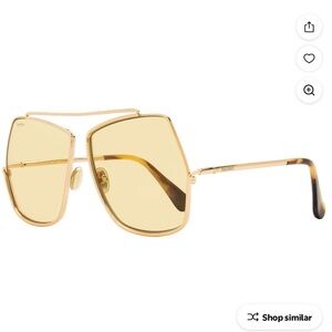 MaxMara Elegant Gold-Toned Sunglasses